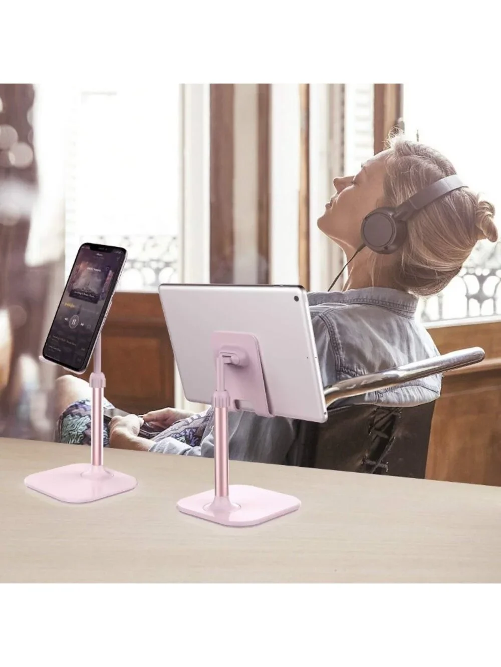 Stylish Pink Phone Stand for Desk - Perfect Valentine's Day Gift for Teens